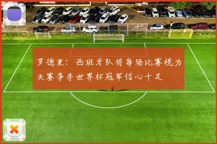 罗德里：西班牙队将每场比赛视为决赛争夺世界杯冠军信心十足